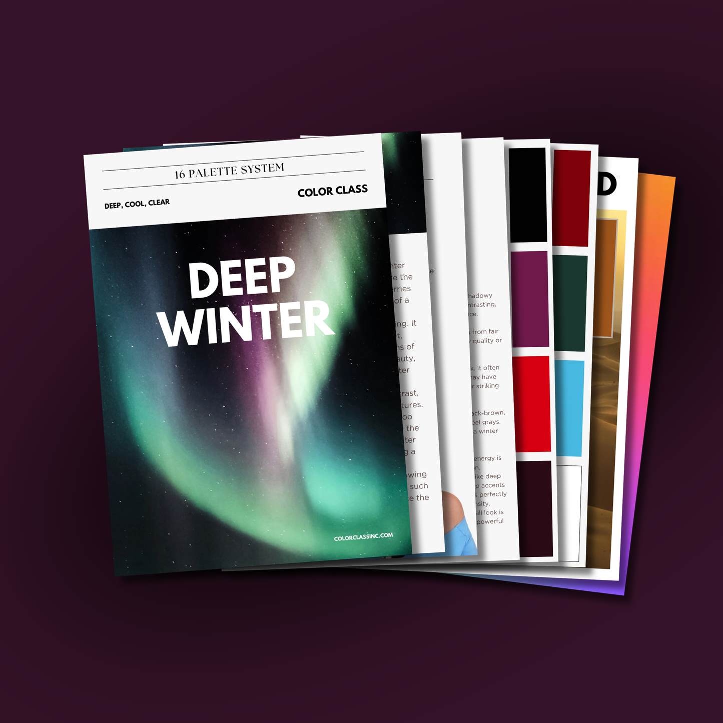 Deep Winter Digital Color Palette Guide
