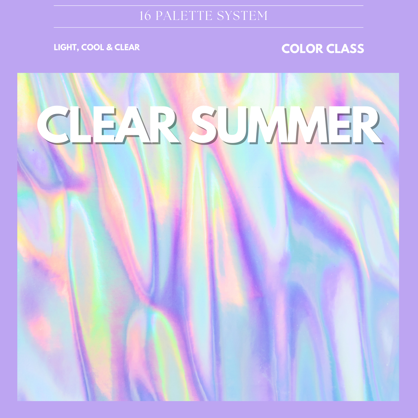 Clear Summer Digital Color Palette Guide
