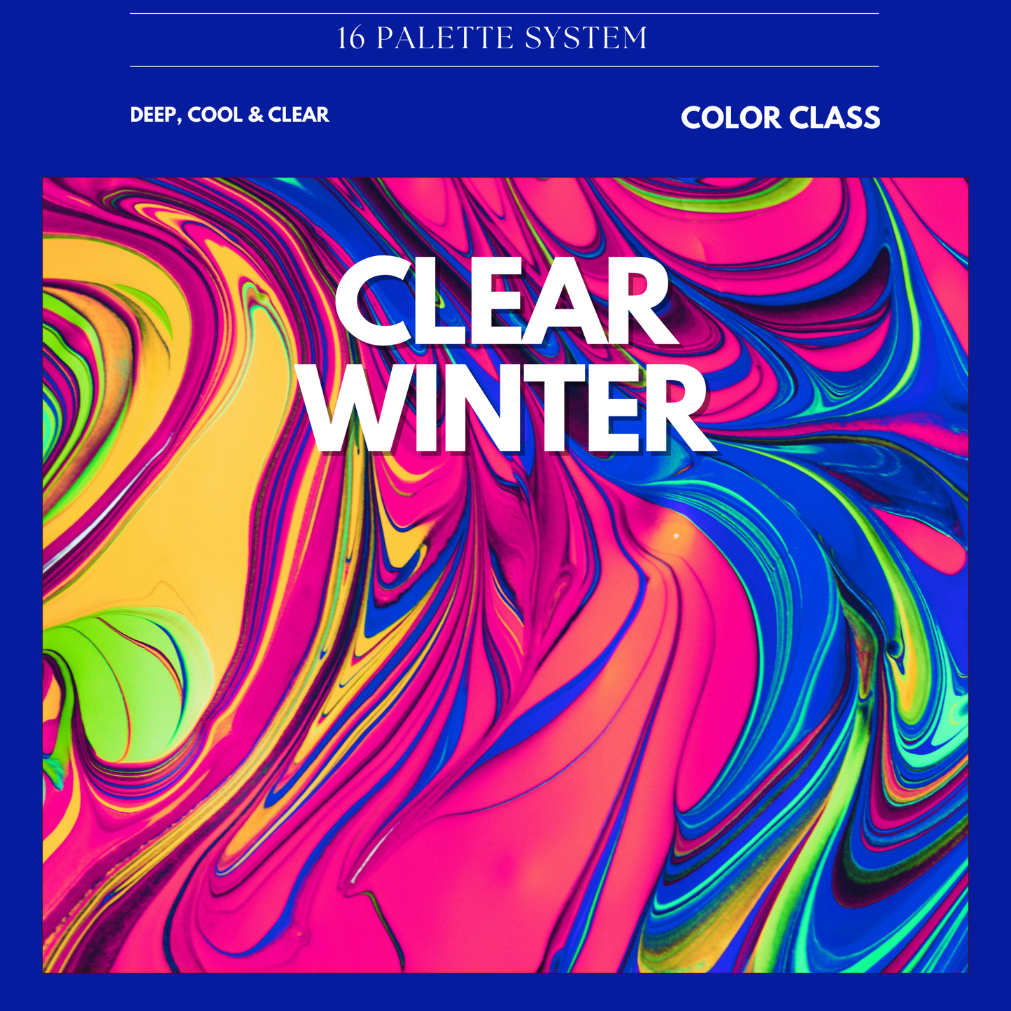 Clear Winter Digital Color Palette Guide