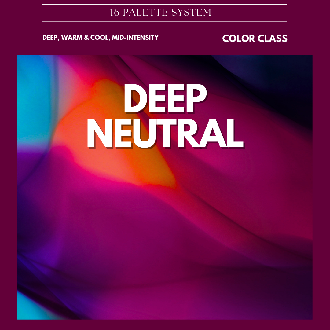 Deep Neutral Digital Color Palette Guide (Bridge between Deep Winter and Deep Autumn)