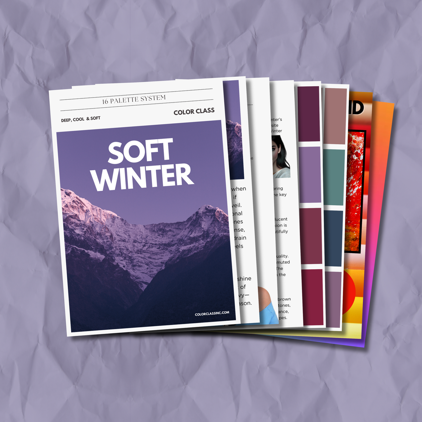 Soft Winter Digital Color Palette Guide