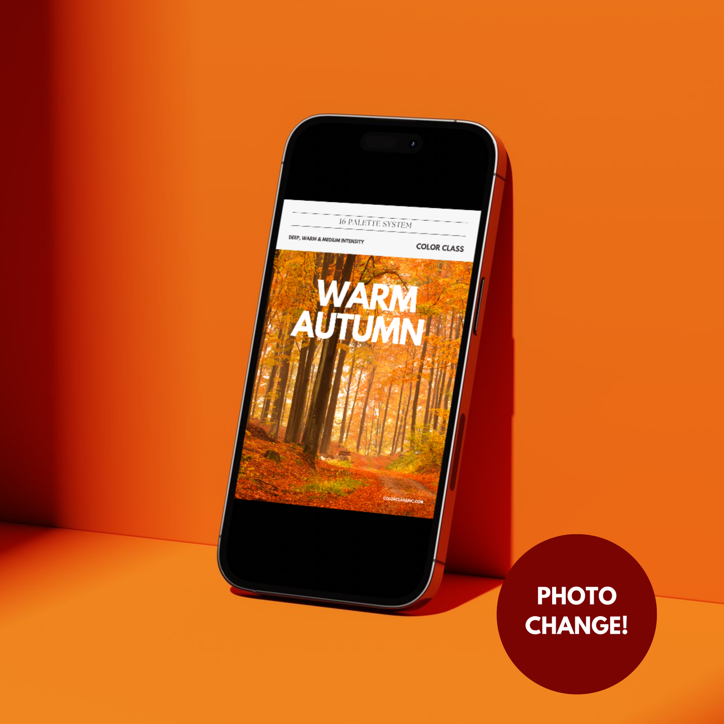Warm Autumn Digital Color Palette Guide