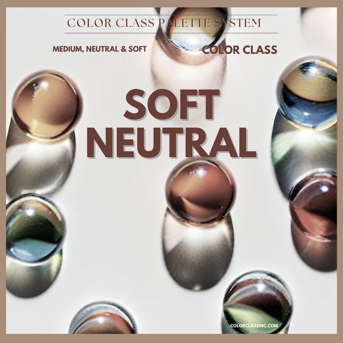 Solid Soft Color Soft Neutral Digital Color Palette Guide (In between Soft Summer & Sof ...